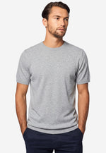Cargar imagen en el visor de la galería, Classic Crew Neck Cotton Cashmere T-Shirt
