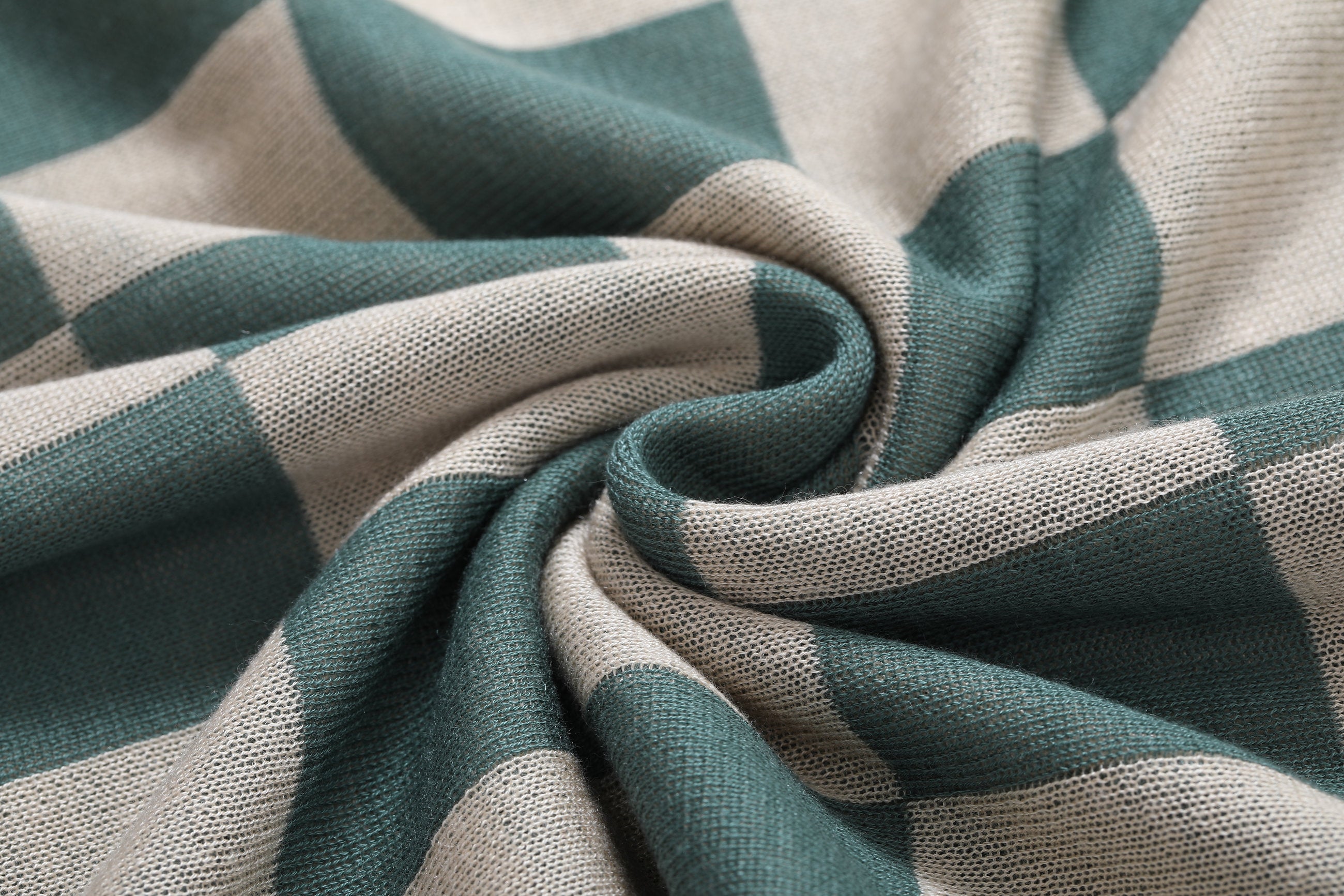 Checkered Tencel Polo