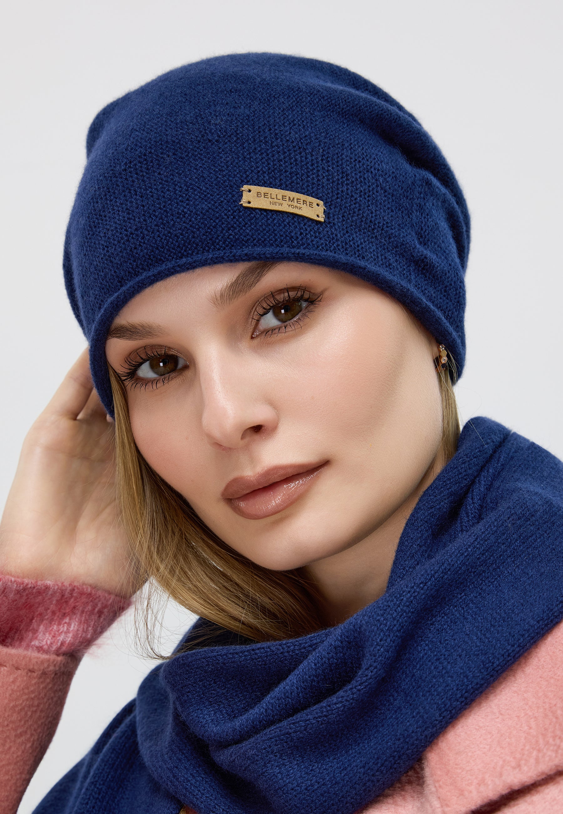 Double-Layer Cashmere Beanie