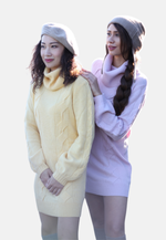 Lade das Bild in den Galerie-Viewer, Merino-Cashmere Turtleneck Mini-Sweater
