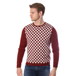 Carica l&#39;immagine nel visualizzatore di Gallery, Checker Print Cashmere Merino Sweater
