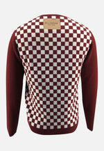 Carica l&#39;immagine nel visualizzatore di Gallery, Checker Print Cashmere Merino Sweater
