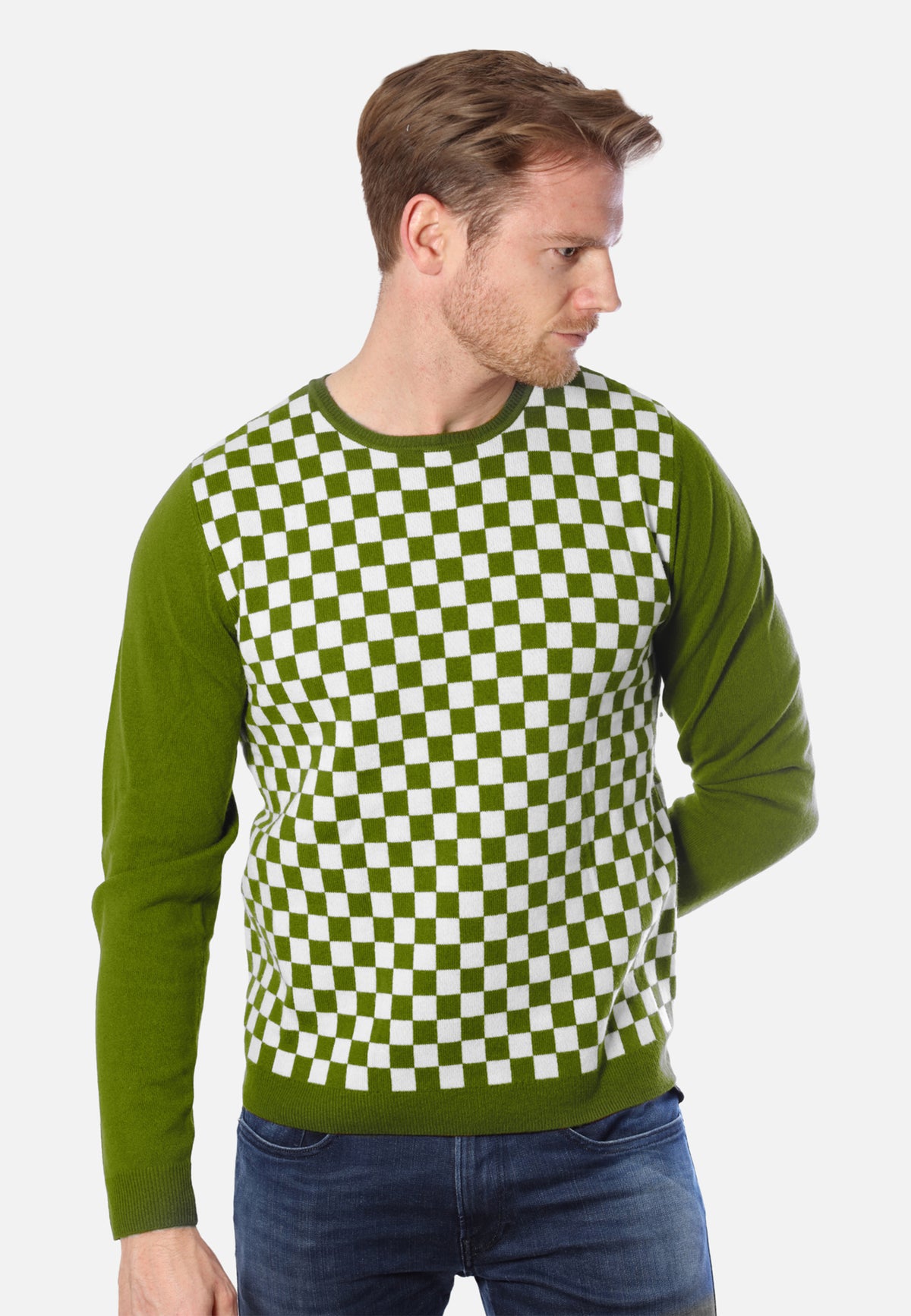 Yellow Green / Checkered