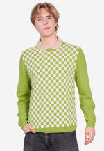Load image into Gallery viewer, Checker Print Cashmere Merino Sweater
