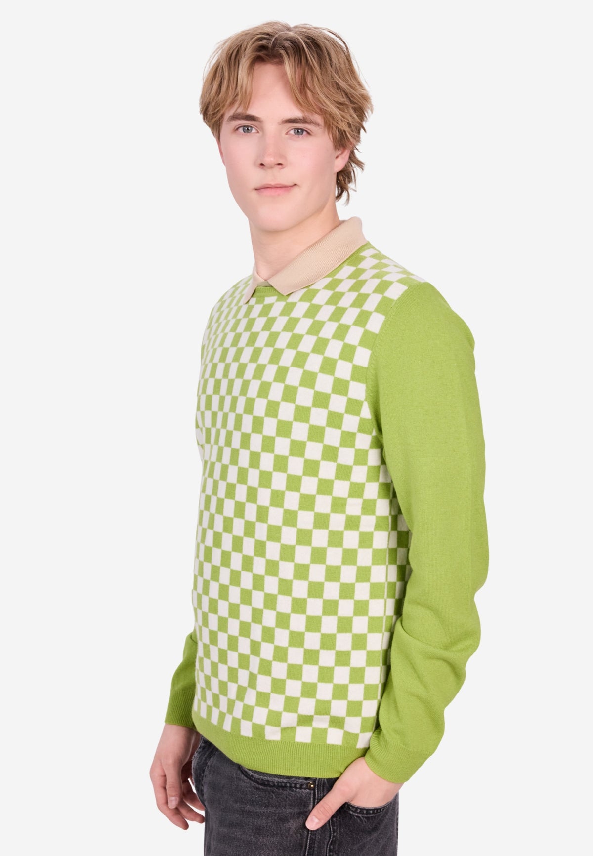 Yellow Green / Checkered