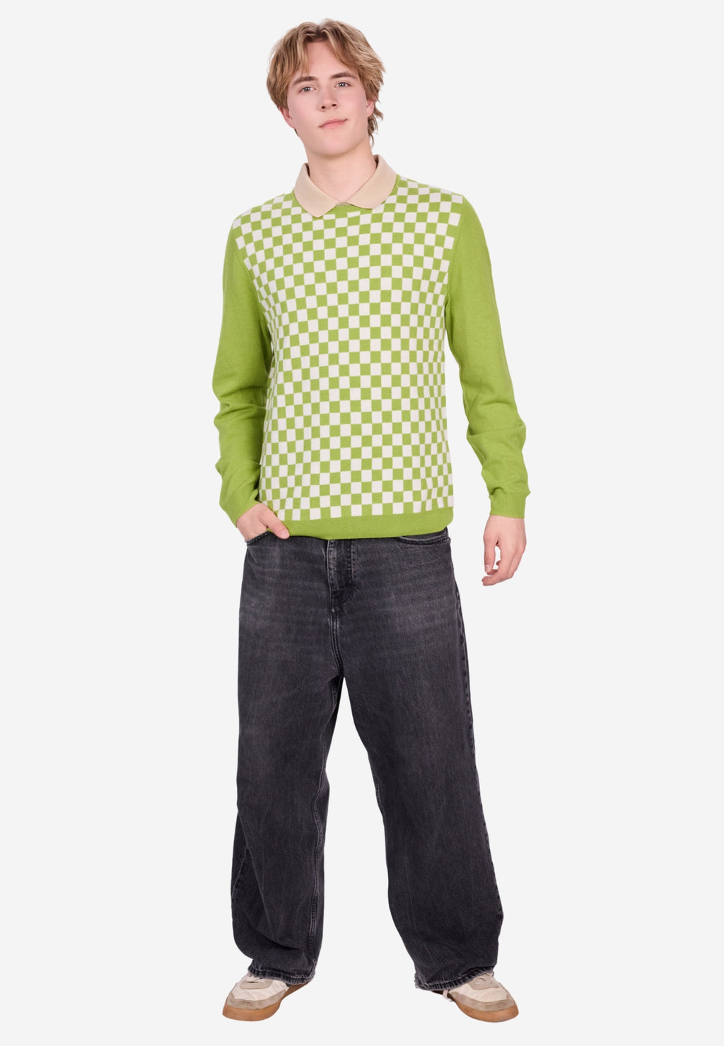Yellow Green / Checkered