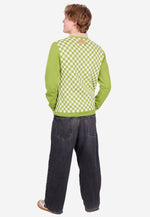 Load image into Gallery viewer, Checker Print Cashmere Merino Sweater
