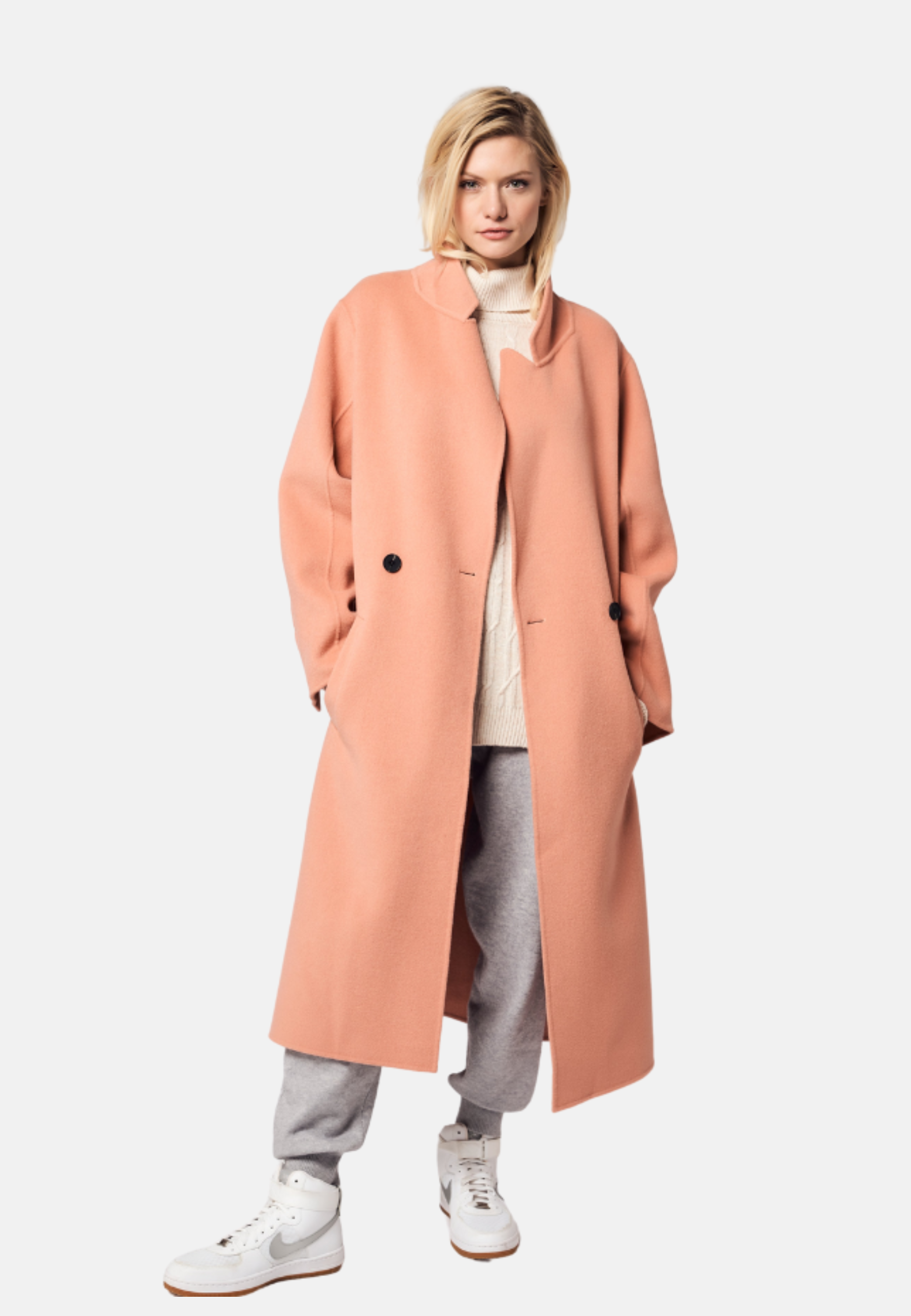 Diamond Knit Turtleneck Cashmere Sweater