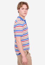 将图片加载到图库查看器，Fantasy Stripe Multicolor Tencel Polo
