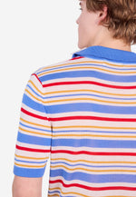 将图片加载到图库查看器，Fantasy Stripe Multicolor Tencel Polo
