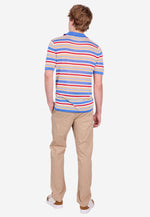 将图片加载到图库查看器，Fantasy Stripe Multicolor Tencel Polo
