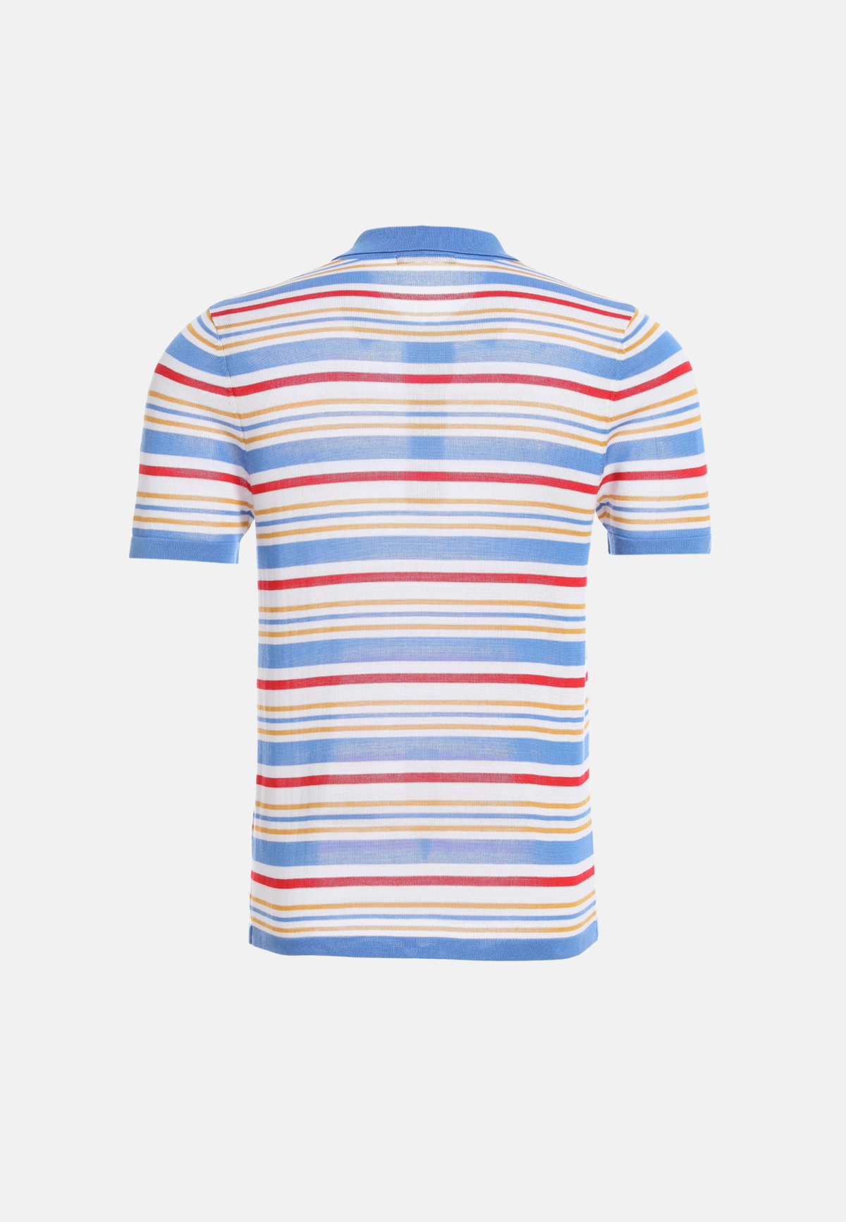 Polo en Tencel à rayures fantaisie multicolores