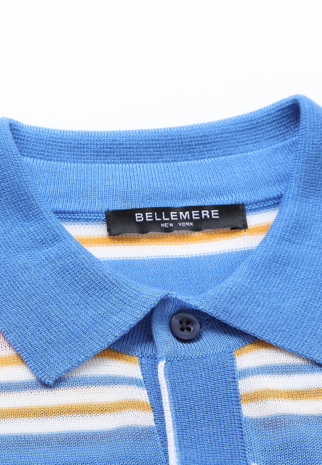 Polo en Tencel à rayures fantaisie multicolores