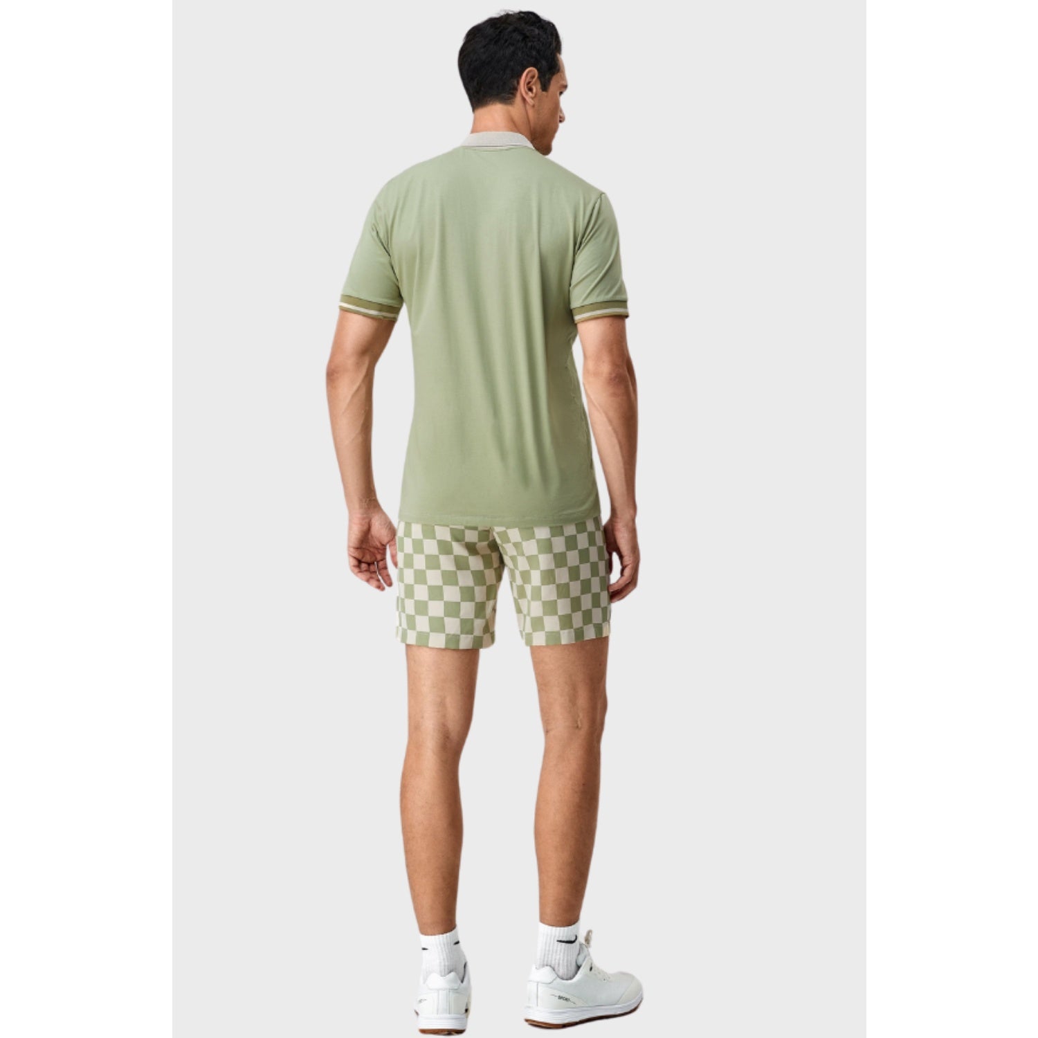 Men's Two-Tone Checkered Short Pants