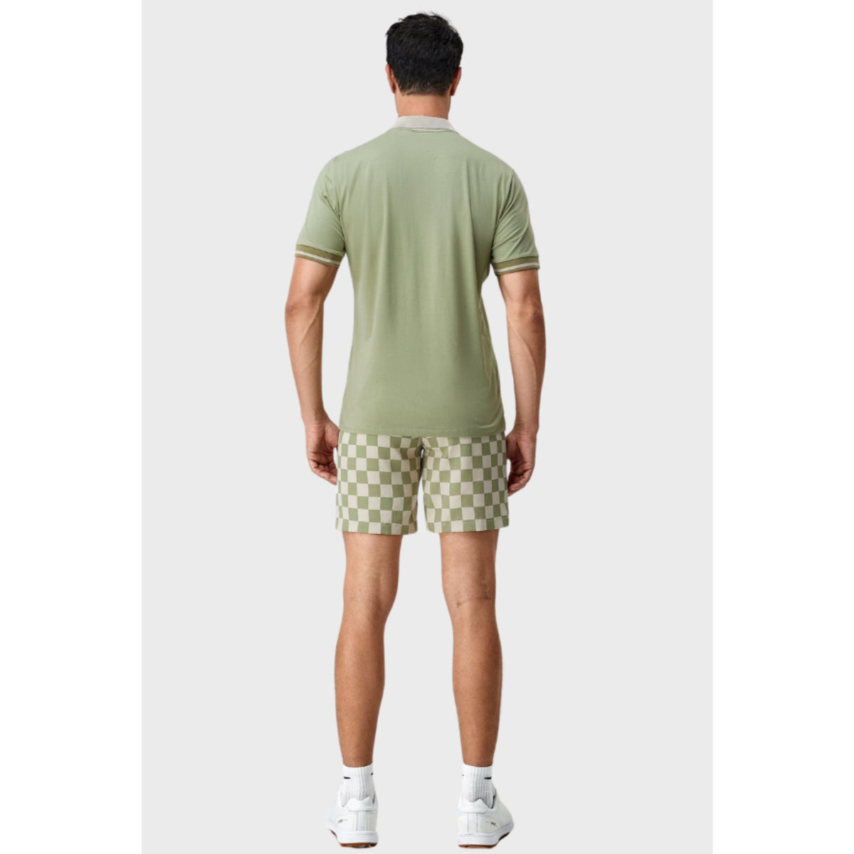 Shorts à carreaux bicolores pour homme