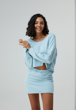 Load image into Gallery viewer, Women’s Cotton Cashmere Mini Skirt
