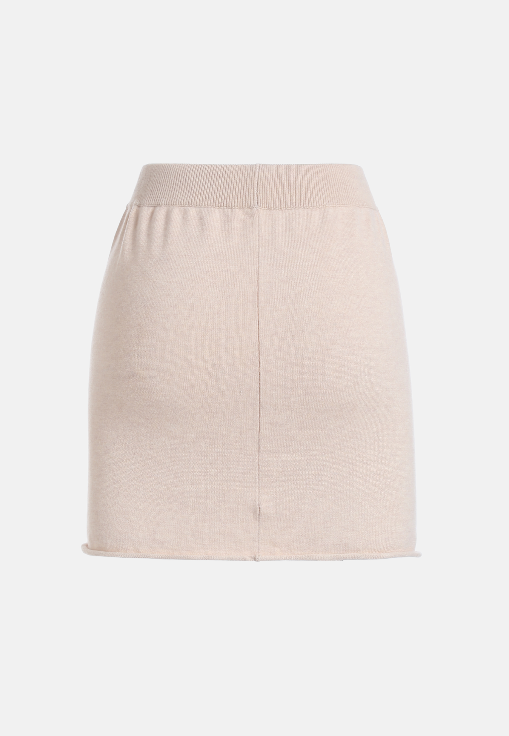Mini-jupe en coton et cachemire pour femme