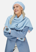 Cargar imagen en el visor de la galería, Houndstooth Cashmere Ribbed Scarves
