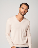 Charger l&#39;image dans la galerie, Solid V-Neck Merino Sweater
