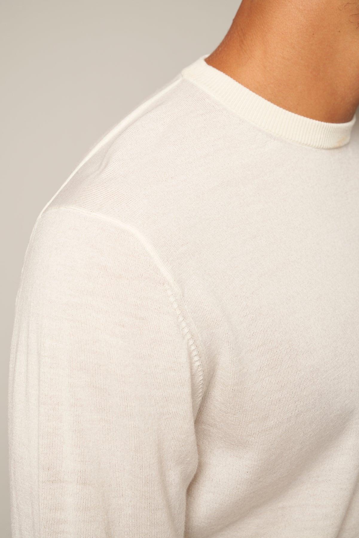 100% Worsted Cashmere Crew Neck Sweater