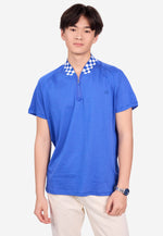 Cargar imagen en el visor de la galería, Men’s Checkered Collar Top
