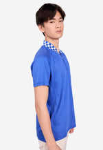 Cargar imagen en el visor de la galería, Men’s Checkered Collar Top

