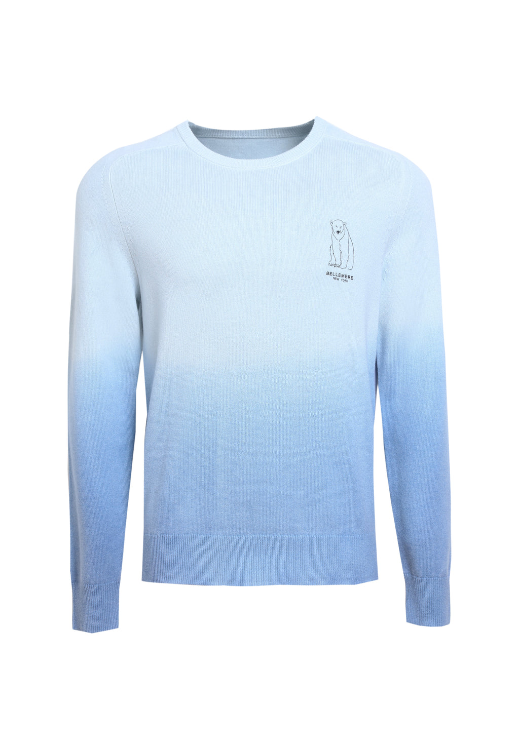 Pull en laine mérinos à dégradé polaire pour homme