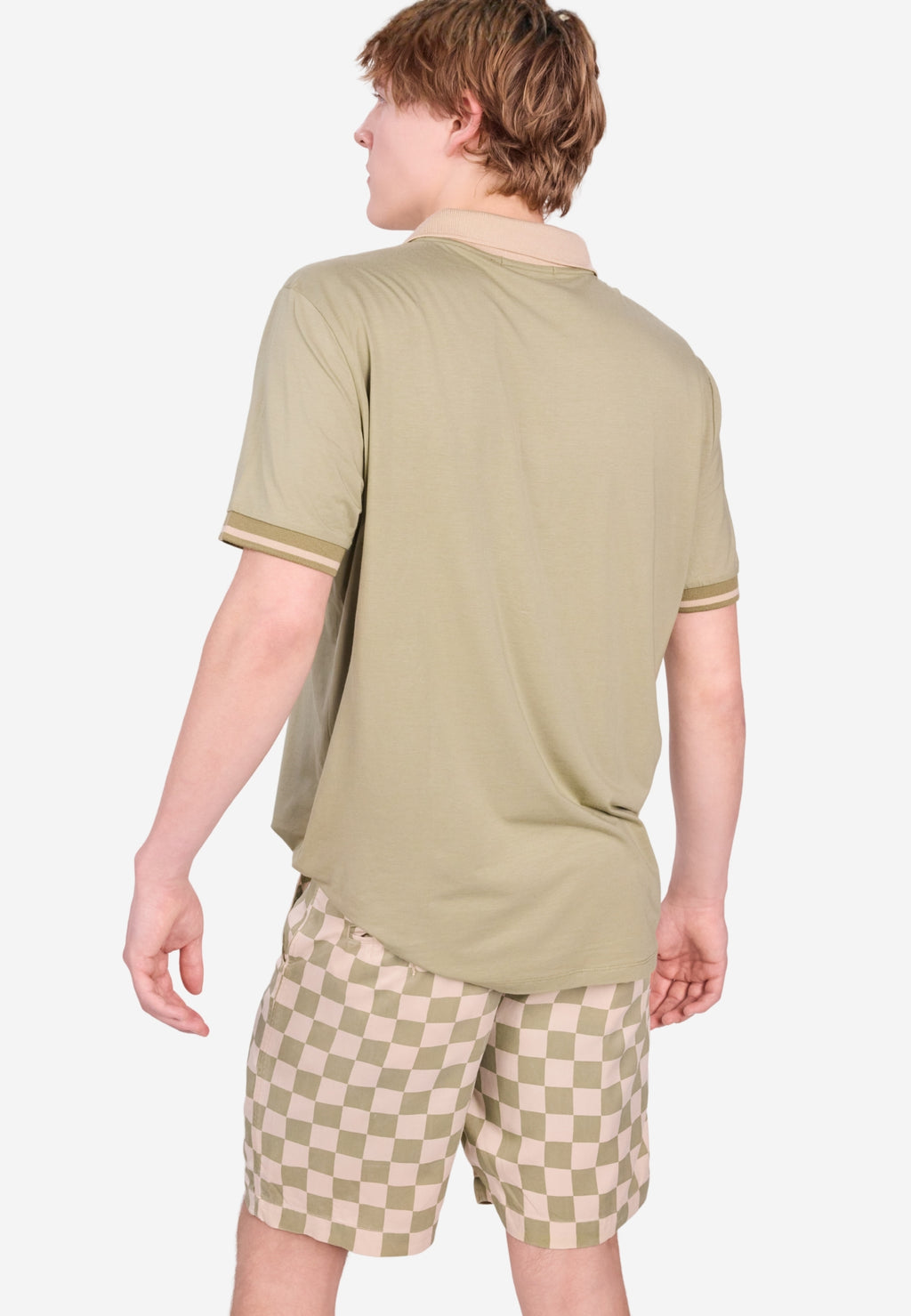 Shorts à carreaux bicolores pour homme
