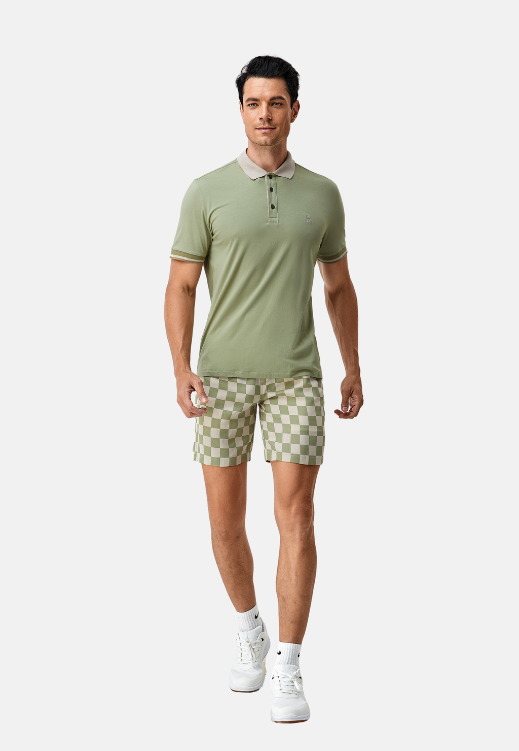 Men's Two-Tone Polo Shirt