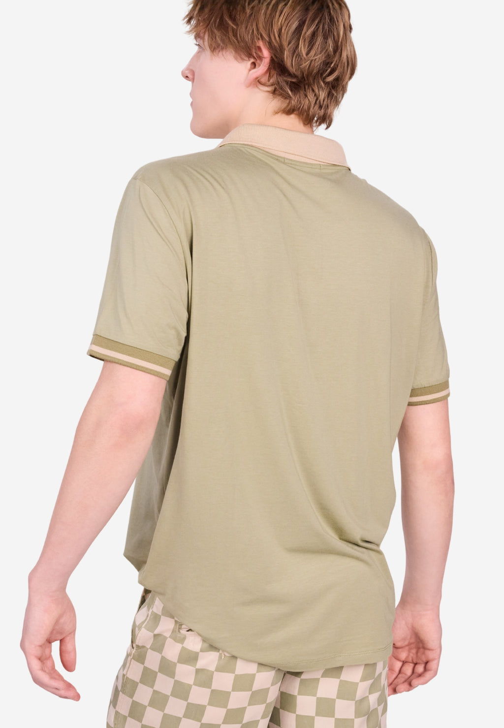 Men's Two-Tone Polo Shirt