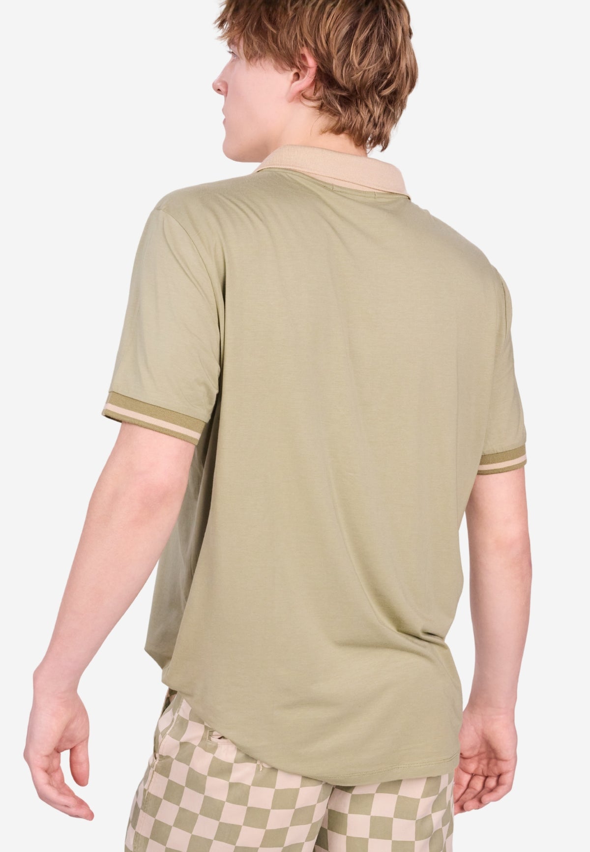 Men's Two-Tone Polo Shirt