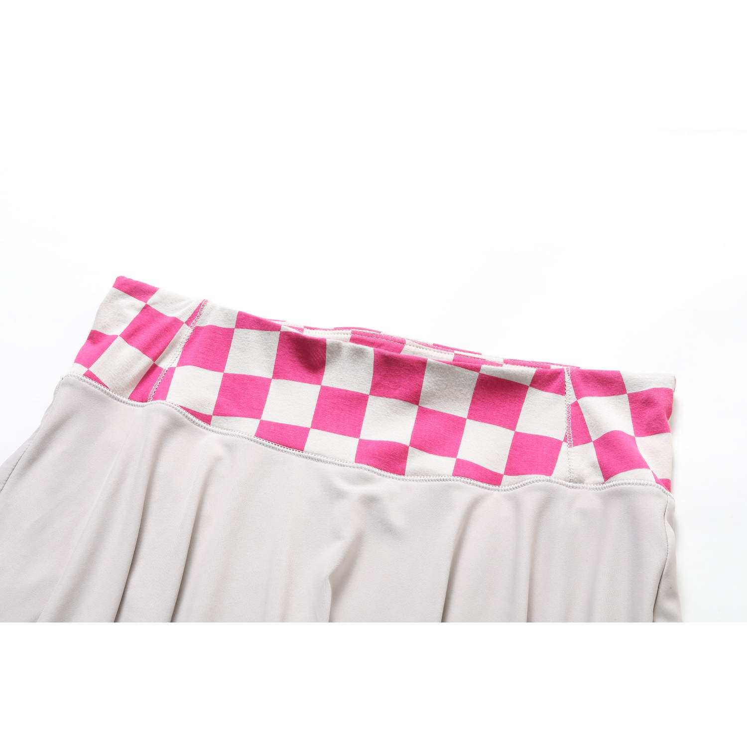 Beige/-Pink-Checker