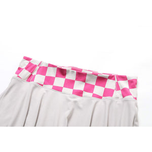 Checkered High-Waisted A- Skirt1136062405198066