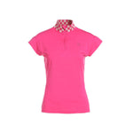 Load image into Gallery viewer, Women’s Checkered Collar Half-Zipped Top
