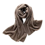 Load image into Gallery viewer, Cashmere Rib Trim Scarf 
