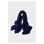 Cargar imagen en el visor de la galería, Cashmere Rib Trim Scarf 
