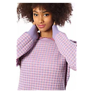 Tweed Merino Pullover With Pearl Collar2036068115841266