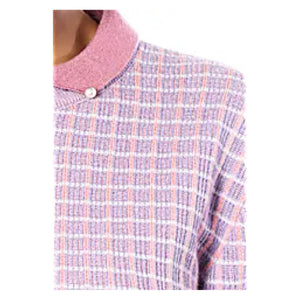 Tweed Merino Pullover With Pearl Collar2236068115874034