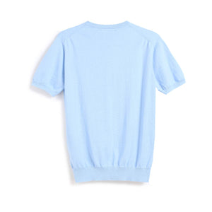 Classic Crew Neck Cotton Cashmere T-Shirt6036069022335218