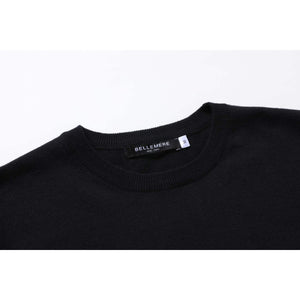 Classic Crew Neck Cotton Cashmere T-Shirt7236069066244338