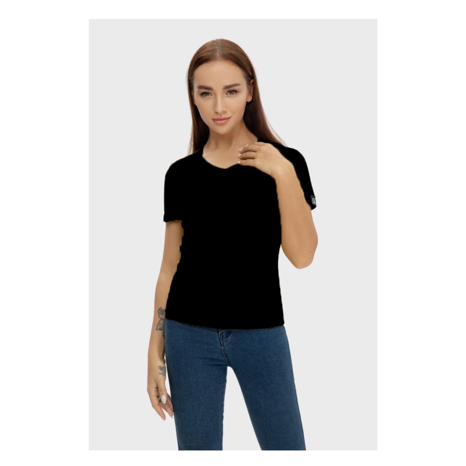 Grand V-Neck Cotton T-Shirt (160g)