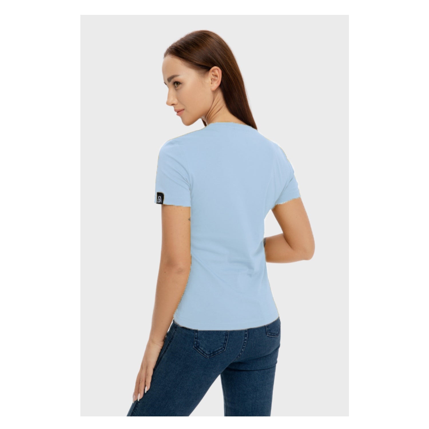 Grand V-Neck Cotton T-Shirt (160g)