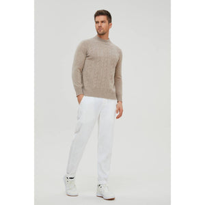 Rich Cable-Knit Merino Sweater5236705823883506