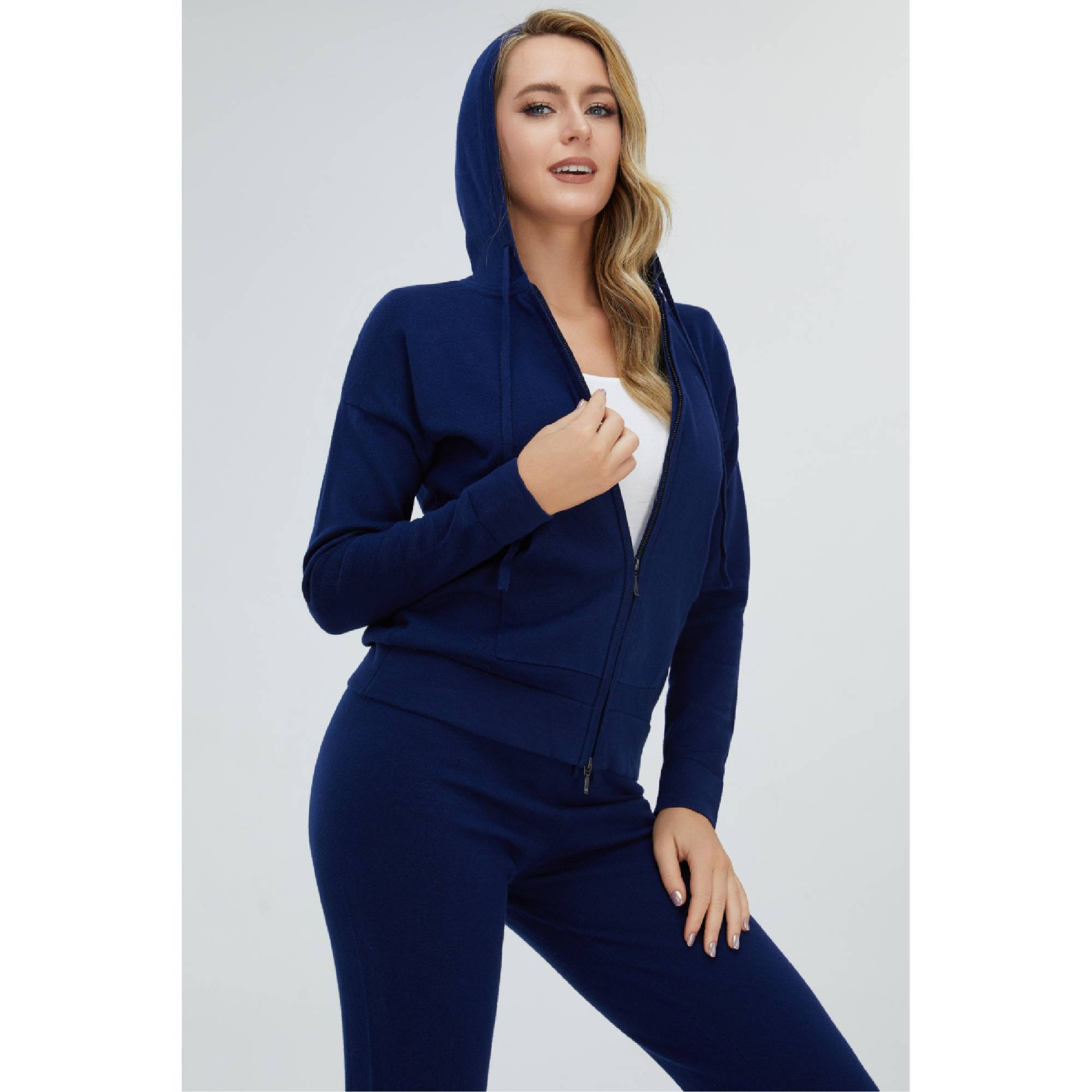 Sporty Cotton Cashmere Hoodie