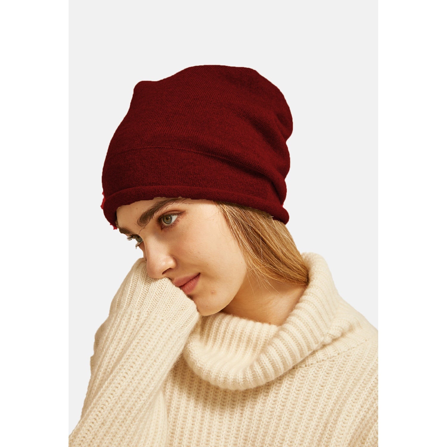 Double Layer Cashmere Hat