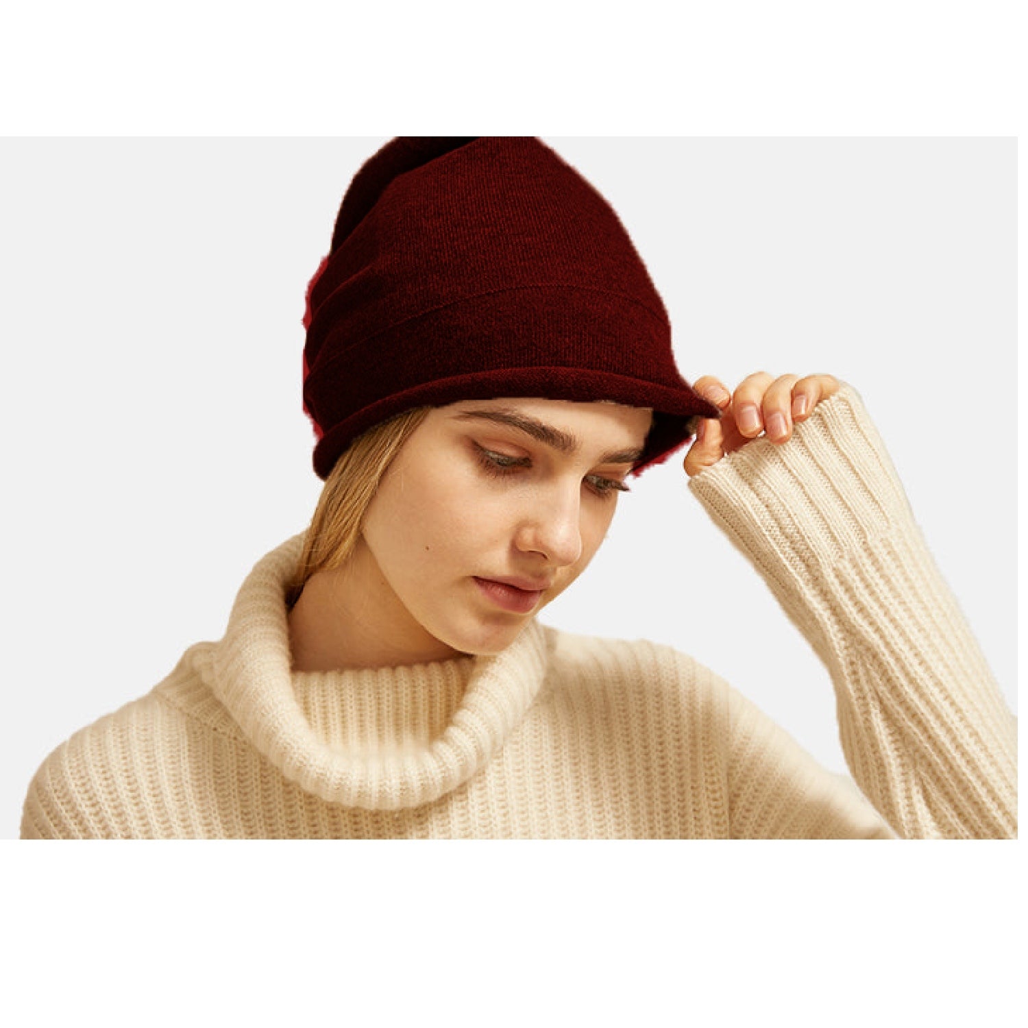 Double Layer Cashmere Hat