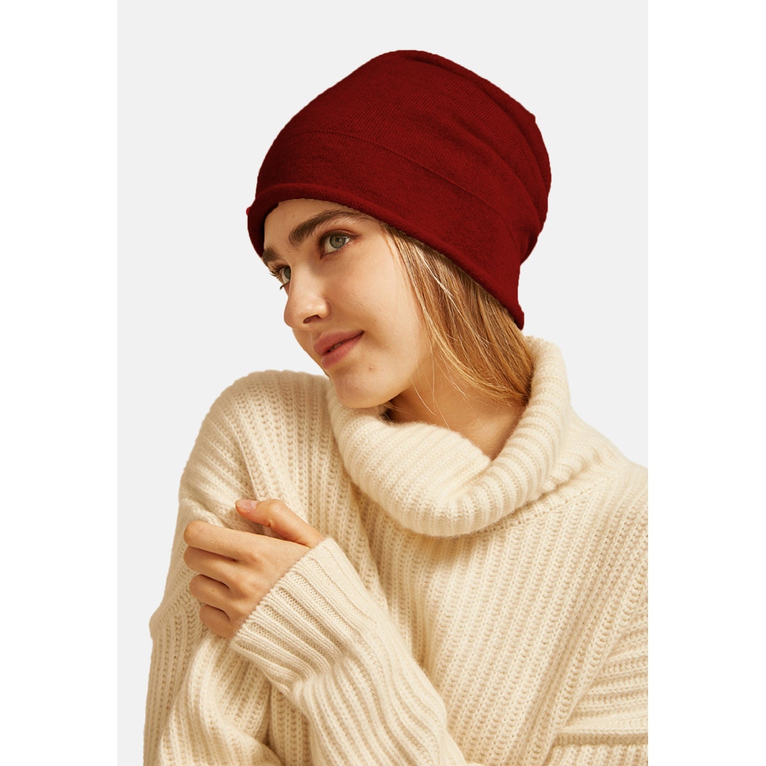 Double Layer Cashmere Hat