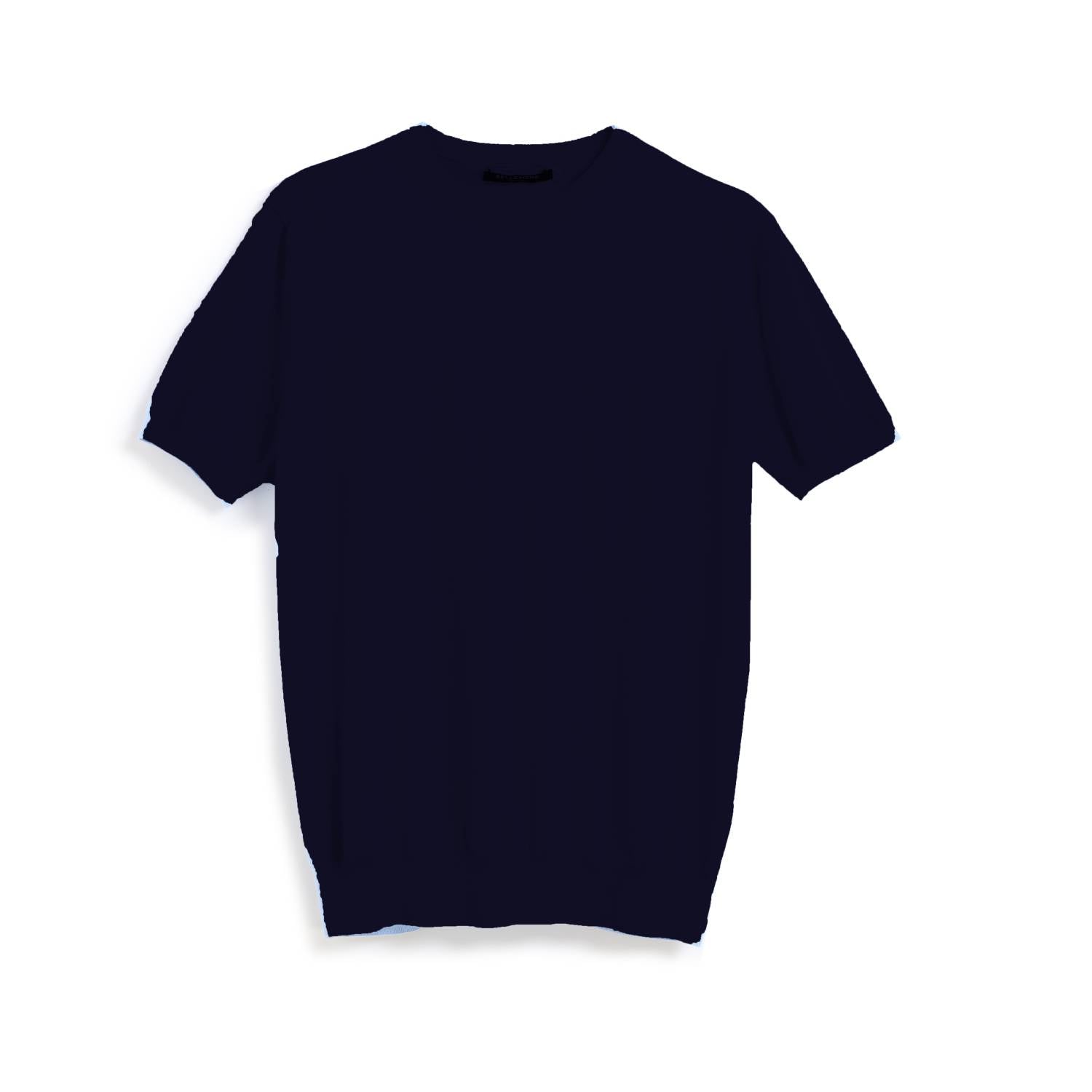 Classic Crew Neck Cotton Cashmere T-Shirt