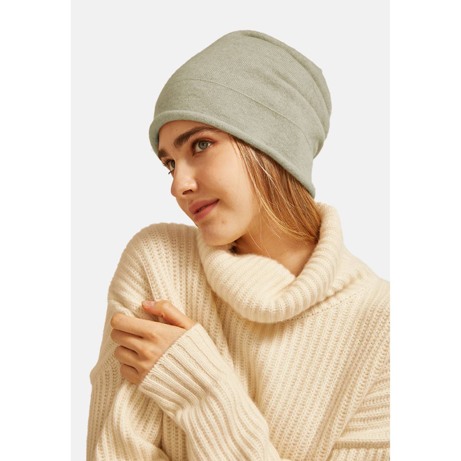 Double Layer Cashmere Hat