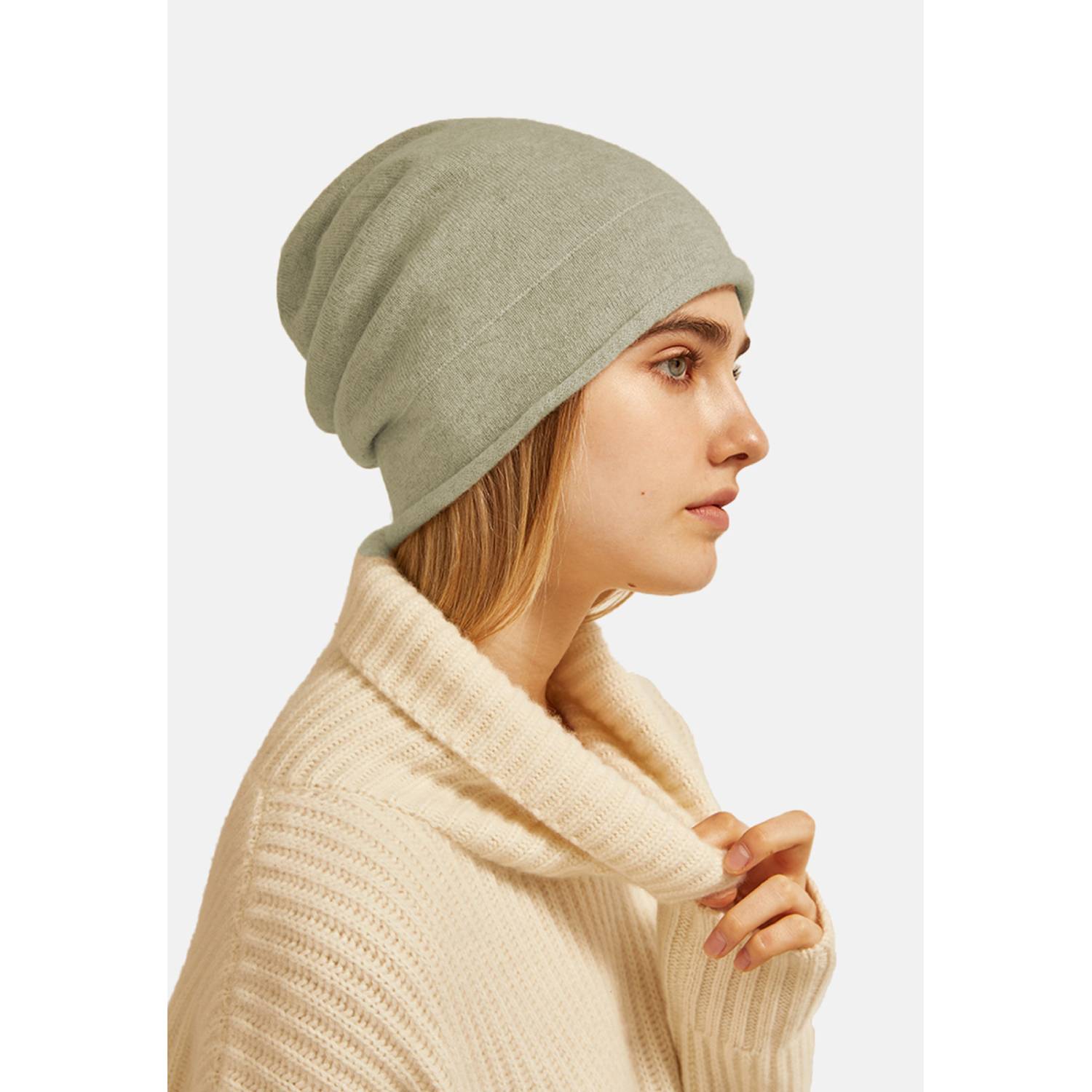 Double Layer Cashmere Hat